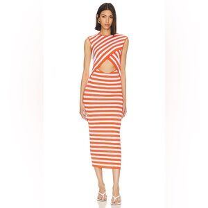 L’Academie Tina Striped Midi Dress. Great condition, worn once!!